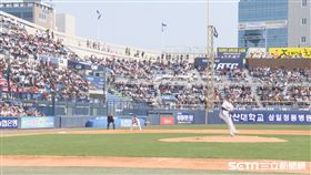 ▲王維中馬山球場初次先發。（圖／記者羅正輝攝）