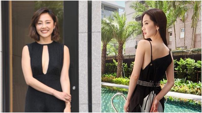 小8胸前挖空　火辣尬曾之喬美背