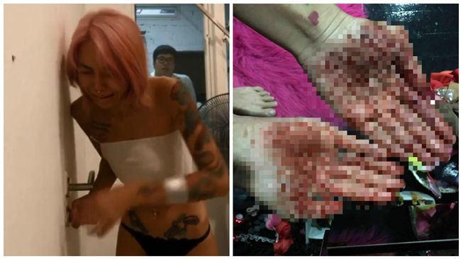 遭男友家暴撞門　女模直播泣喊：救我