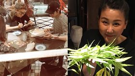 男女餐廳吃飯「我要點菜」　抬頭一看…服務生竟是藍心湄！
合成圖／翻攝自亞美將、藍心湄臉書