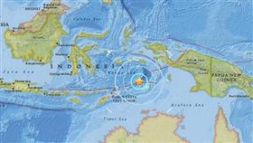 印尼東部塔寧巴群島外海發生規模6.4地震。（圖／翻攝Twitter）