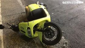 新北,三峽,酒駕,電動機車,自撞,分隔島,命危,酒精濃度(圖/翻攝畫面)