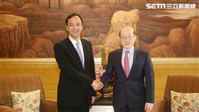 朱立倫與大陸國台辦主任劉結一會面 新北市府提供