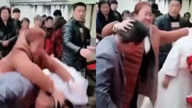 大媽壓頭逼鞠躬　新娘摔捧花崩潰大哭