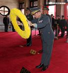 「故陸軍烈士趙仲容少將等5員入祀國民革命忠烈祠，由陸軍司令王信隆上將主祭。（記者邱榮吉/攝影）