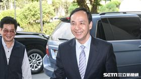 新北市長朱立倫出席民進黨新北市議會幹部交接。 圖／記者林敬旻攝