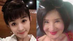 恬娃，趙麗穎，北京女兒恬娃想您。（合成圖/恬娃臉書、趙麗穎微博）