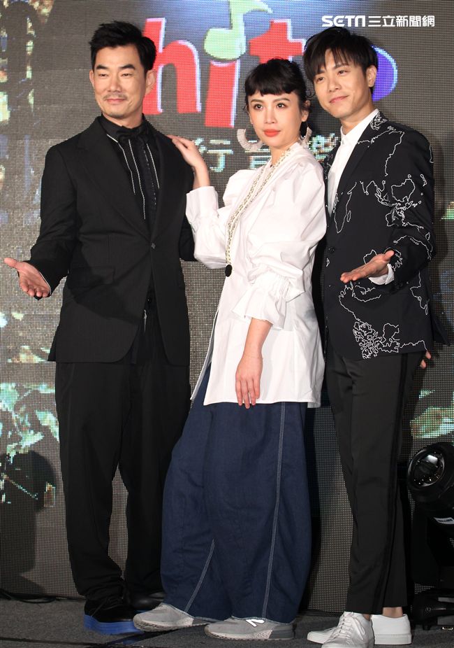 2018 hito流行音樂獎頒獎典禮啟動儀式記者會，任賢齊（啟動儀式嘉賓）、魏如萱、韋禮安開場。（記