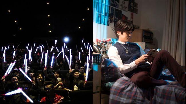 螢光棒當電影入場券！畢書盡深情撩妹