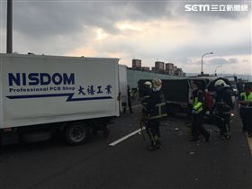 追撞,64,連環撞,貨車,轎車,北海,受困