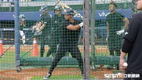 ▲Lamigo菜鳥捕手廖健富。（圖／記者蕭保祥攝）