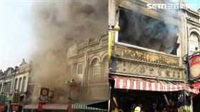 台南,新化,老街,泰香餅鋪,火警,祖孫,新化老街(圖/翻攝畫面)