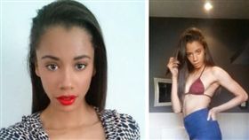 英國一名26歲的女子Jasmin在網上販賣初夜。（合成圖／翻攝自Cinderella Escort）