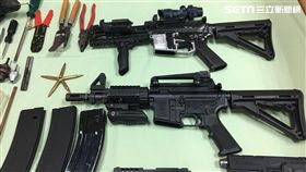 嘉義,民雄,槍枝,改造槍械,兵工廠,M4突擊步槍(圖/翻攝畫面)