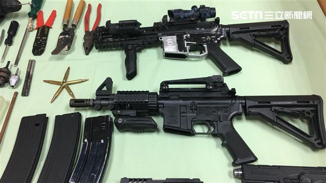 警查獲地下兵工廠　驚見M4突擊步槍
