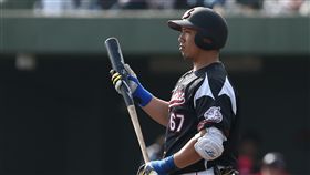 亞洲門戶交流賽　羅德李杜軒代打獲保送亞洲門戶交流賽，中職Lamigo桃猿隊與日職羅德隊第2戰18日繼續在石垣島登場，7局羅德派出旅日選手李杜軒代打，獲得保送後退場。中央社記者張新偉攝　107年2月18日