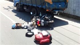 新北市,新莊,中港南路,車禍,大貨車,機車,閃避,輾斃