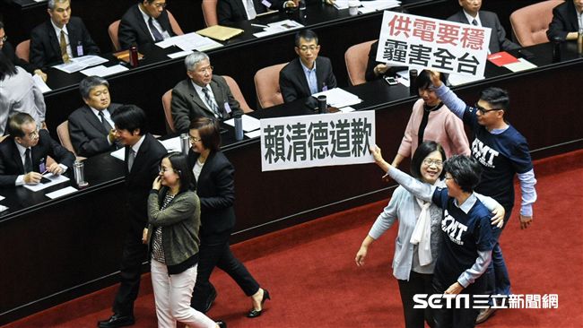 核二跳機　國民黨立委追著賴清德抗議