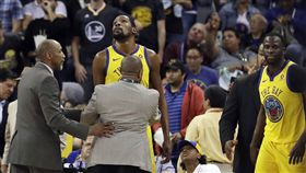 ▲杜蘭特無法置信被驅逐出場。（圖／美聯社／達志影像）