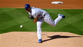 ▲洛杉磯道奇王牌左投Clayton Kershaw開幕戰掉1分就吞敗。（圖／美聯社／達志影像）