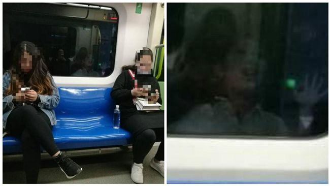 「詭異男童」驚現車窗外　網友全嚇呆