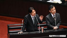 行政院長賴清德、法務部長邱太三出席立法院院會總質詢。 圖／記者林敬旻攝