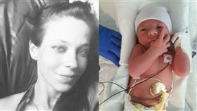 美國,阿默森,Crysta,懷孕誤當食物中毒（圖／臉書　https://www.facebook.com/Check.Mate.850?lst=100004162808590%3A100003733817019%3A1522406995）