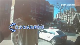 醉漢強迫警載他　被拒絕竟出手襲警