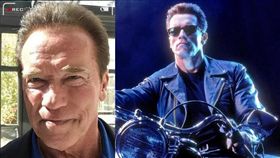 《魔鬼終結者》，阿諾·史瓦辛格。（合成圖／翻攝自臉書）