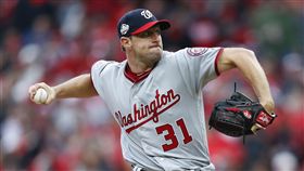 ▲華盛頓國民王牌投手Max Scherzer開幕戰就演出10次三振。（圖／美聯社／達志影像）