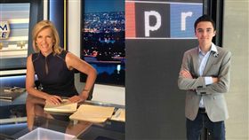 美國佛羅里達州校園槍擊案生還者霍格（David Hogg）,女主播蘿拉英格翰（Laura Ingraham）（圖／推特）