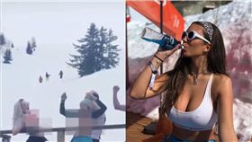 阿爾卑斯山,裸體,露點,Erin Willerton,滑雪　圖／翻攝自每日星報