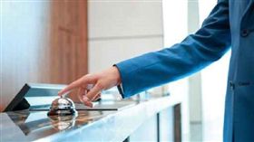 飯店櫃台人員、服務鈴／達志影像／美聯社