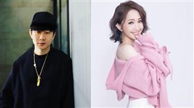 林俊傑，偶遇，朱俐靜，為她打氣。（合成圖／翻攝自臉書）