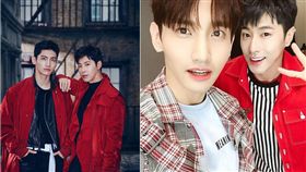 「東方神起」，鄭允浩與沈昌珉。（合成圖／翻攝自微博）