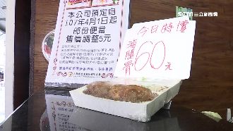 凍漲19年撐不住　50元便當成絕響