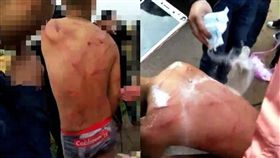 鬧婚,大陸,低俗,鞭打,新郎,灑鹽,毆打,結婚,習俗,湖南,邵陽,暴力　圖／翻攝自微博　https://goo.gl/3ZSe81