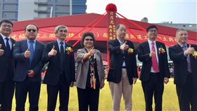 日月光集團K25廠動土典禮（2）日月光集團3日上午在高雄楠梓加工區第二園區舉辦K25廠動土典禮，高雄巿長陳菊（左4）、日月光董事長張虔生（右3）、立委陳其邁（右2）等人主持動土典禮後合影。中央社記者董俊志攝　107年4月3日