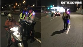 新北,瑞芳,交通勤務,警用肩燈,LED(圖/翻攝畫面)