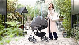 嬰兒手推車也可以融入防空汙設計。圖Combi提供