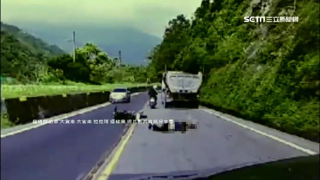 疑超車急煞釀禍…男子遭輾斃畫面曝光
