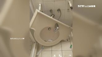 民宿驚魂！返鄉掃墓後洗臉盆大崩塌