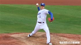 富邦悍將先發投手陳鴻文。（圖／記者王怡翔攝）