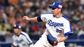 松坂大輔例行賽登板。（圖／翻攝自中日龍推特）