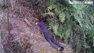 她駕車衝山崖被樹木擋　竟還再跳下去