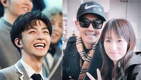  陳立農母子，黑人（陳建州）（合成圖／翻攝自微博、臉書）