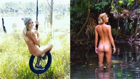 裸體,旅行,都市,Get Naked Australia,Sterre Cordes,荷蘭,全裸,禁忌,文化,觀念　圖／翻攝自IG https://goo.gl/DiFEMx