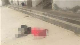 中國大陸,西安,紅衣,跳樓,女子（圖／微博）