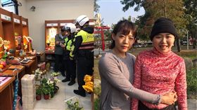 陳竹音姊姊陳竹君靈堂遭人惡意砸亂/翻攝自臉書