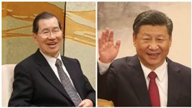 蕭萬長、習近平（合成圖／中央社）